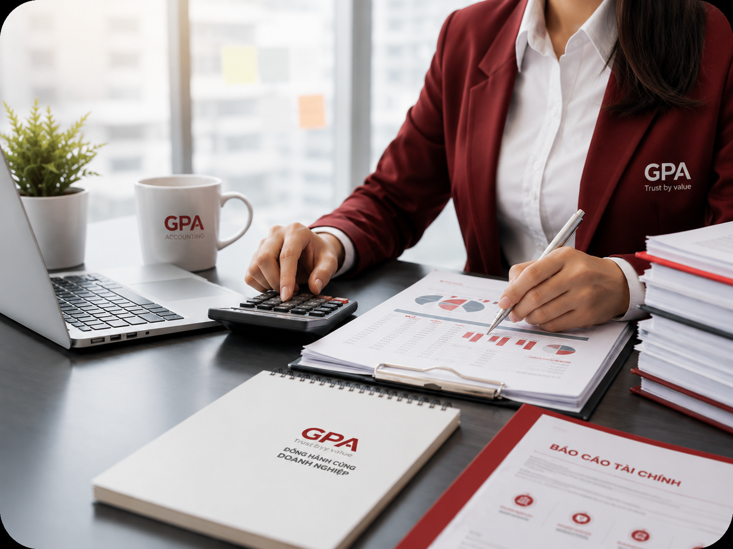Chuyên viên GPA thực hiện nghiệp vụ kế toán và báo cáo tài chính cho doanh nghiệp