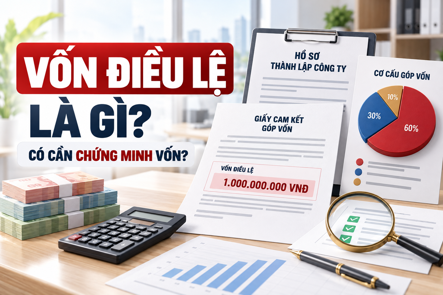 Vốn Điều Lệ Là Gì? Thành Lập Công Ty Có Cần Chứng Minh
